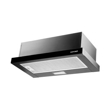 Concept OPV3560bc - Hotte aspirante escamotable 59,5 cm noire