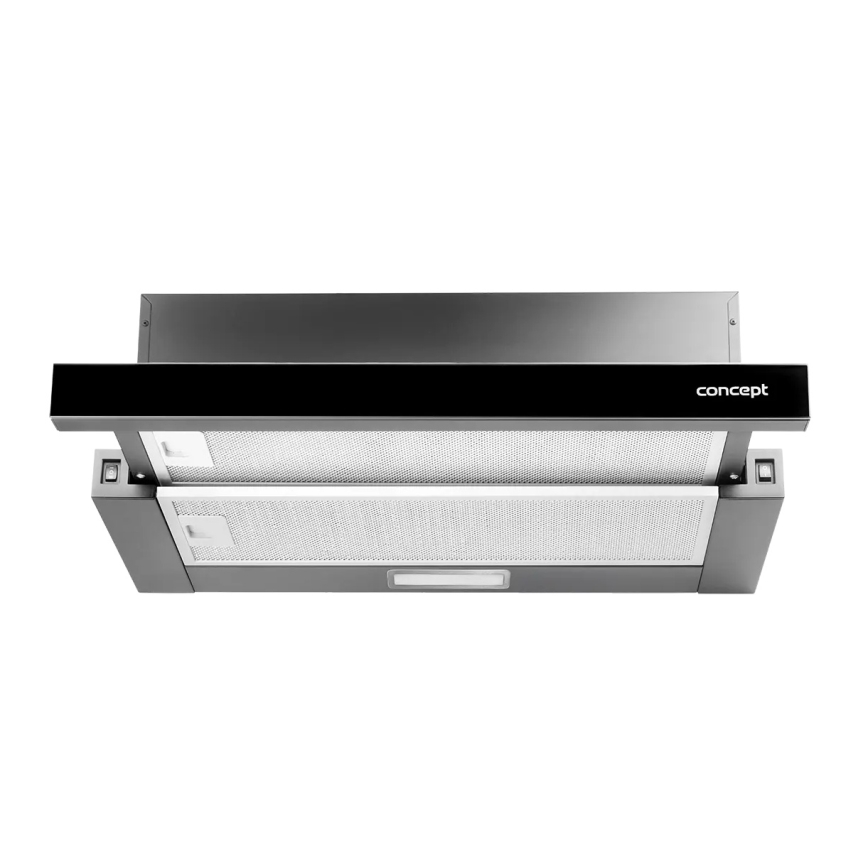 Concept OPV3560bc - Uitschuifbare afzuigkap 59,5 cm zwart