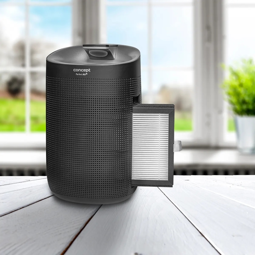 Concept OV1210 - Déshumidificateur et purificateur d'air PERFECT AIR 1 l 45W/230V noir