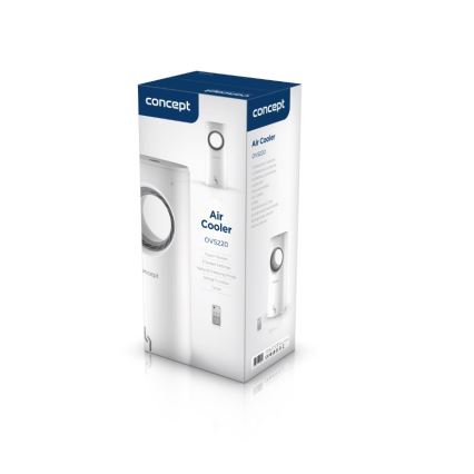 Concept OV5220 - Multifunctionele mobiele luchtkoeler 4-in-1 5 l 80W/230V wit + afstandsbediening