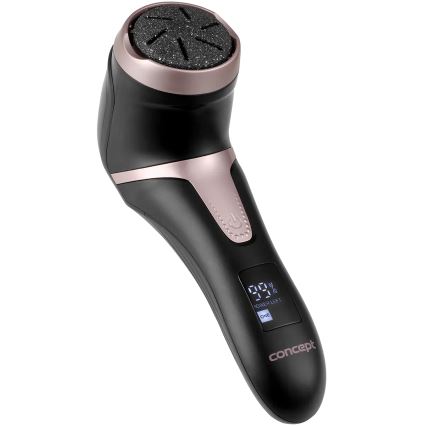 Concept PN3020 - Elektrische eeltvijl PERFECT SKIN 5V 1200 mAh IPX6 zwart/roségoud