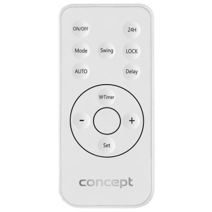 Concept QH4000 - Elektrische verwarming 1000/2000W IP22 wit + afstandsbediening