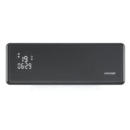Concept QH4100 - Elektrische kachel 1000/2000W Wi-Fi IP22 grijs + afstandsbediening