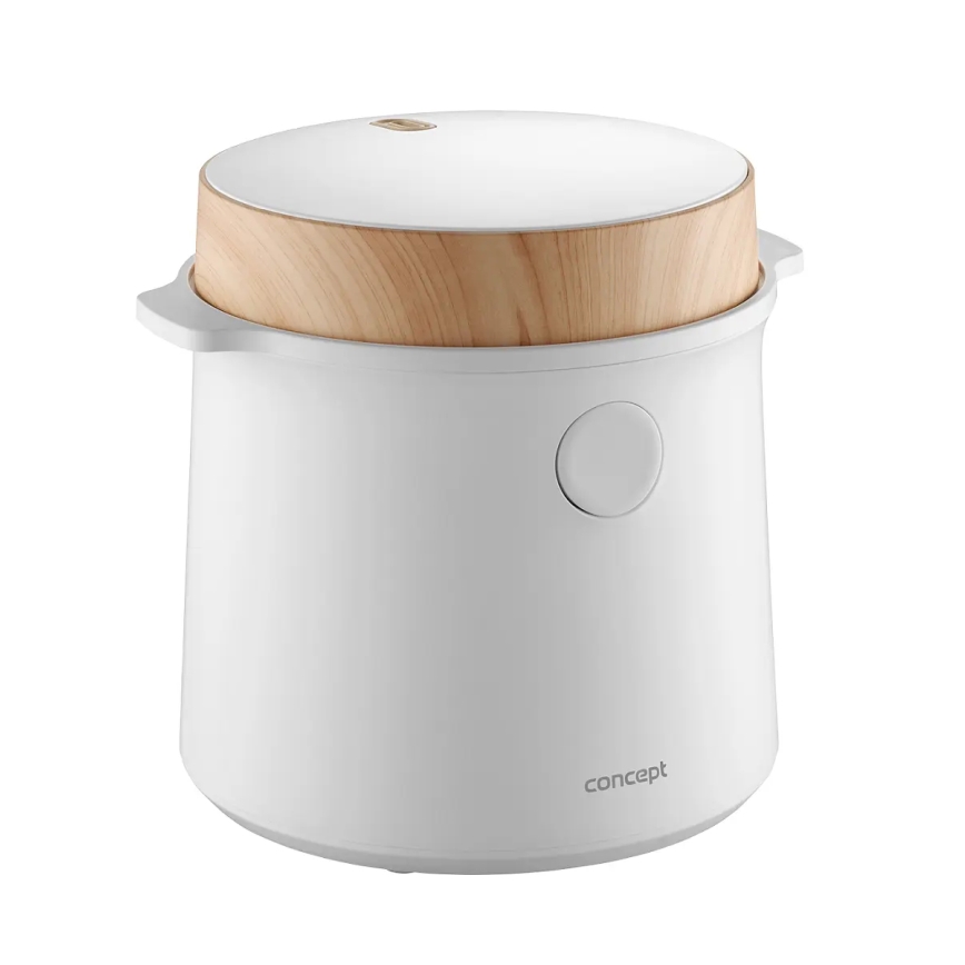 Concept RE3030 - Cuiseur à riz numérique 2 en 1 380 W/230 V 1,5 l blanc/décor bois