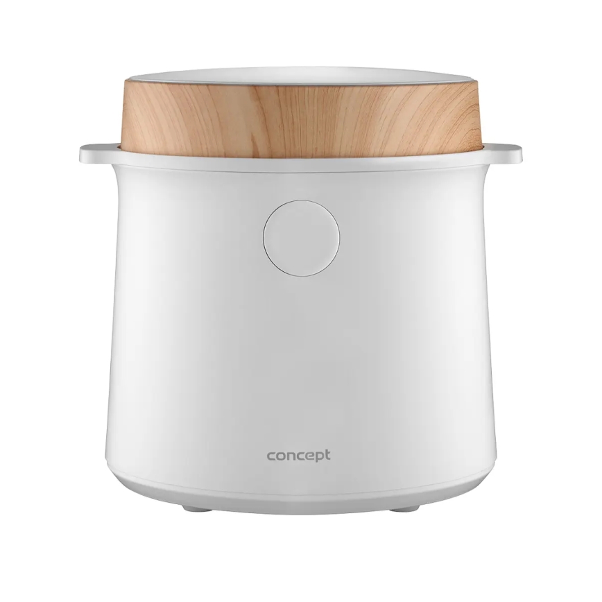Concept RE3030 - Cuiseur à riz numérique 2 en 1 380 W/230 V 1,5 l blanc/décor bois