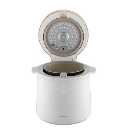 Concept RE3030 - Cuiseur à riz numérique 2 en 1 380 W/230 V 1,5 l blanc/décor bois