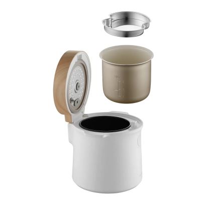 Concept RE3030 - Cuiseur à riz numérique 2 en 1 380 W/230 V 1,5 l blanc/décor bois