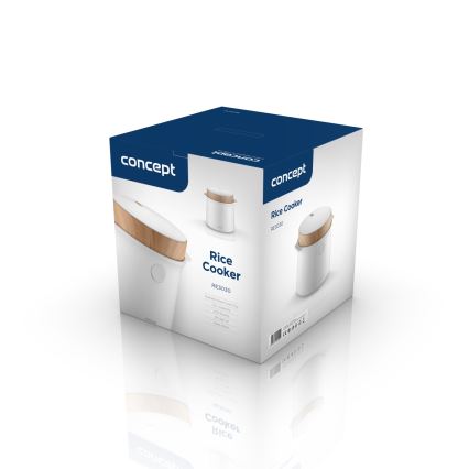 Concept RE3030 - Cuiseur à riz numérique 2 en 1 380 W/230 V 1,5 l blanc/décor bois