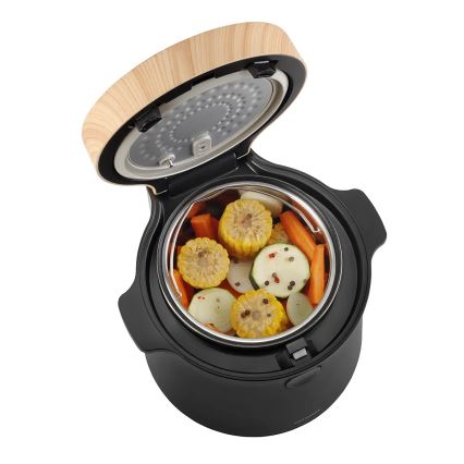 Concept RE4040 - Cuiseur à riz numérique 2 en 1 450 W/230 V 2 l noir/décor bois