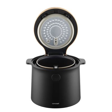 Concept RE4040 - Digitale rijstkoker 2-in-1 450W/230V 2 l zwart/houtdecor