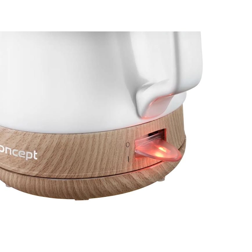 Concept RK0060 - Bouilloire électrique 1 l 1000 W/230 V blanche/céramique