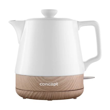 Concept RK0060 - Waterkoker 1 l, 1000 W/230 V, wit/keramiek