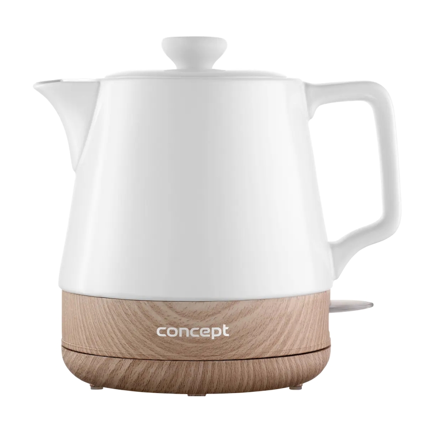 Concept RK0060 - Waterkoker 1 l, 1000 W/230 V, wit/keramiek