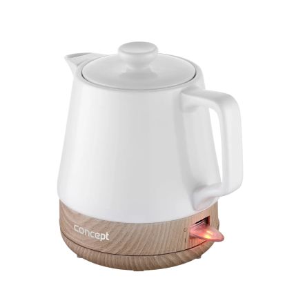 Concept RK0060 - Waterkoker 1 l, 1000 W/230 V, wit/keramiek