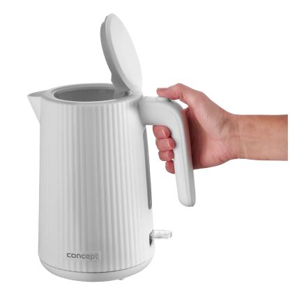 Concept RK2390 - Bouilloire électrique 1,7 l 2200W/230V blanche