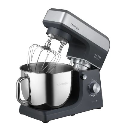 Concept RM6010 - Planetaire keukenrobot DOUGH EXPERT 1900W/230V antraciet/roestvrij staal