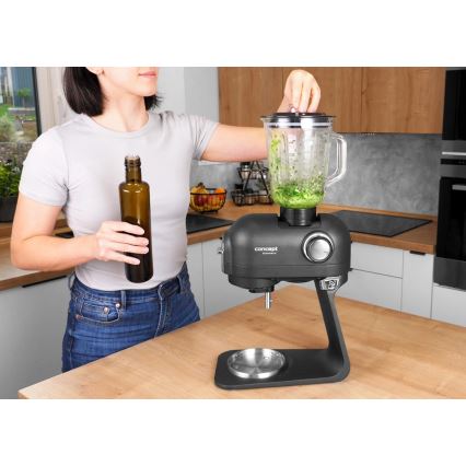 Concept RM8000 - Robot de cuisine avec bol en acier inoxydable 1200 W/230 V, noir