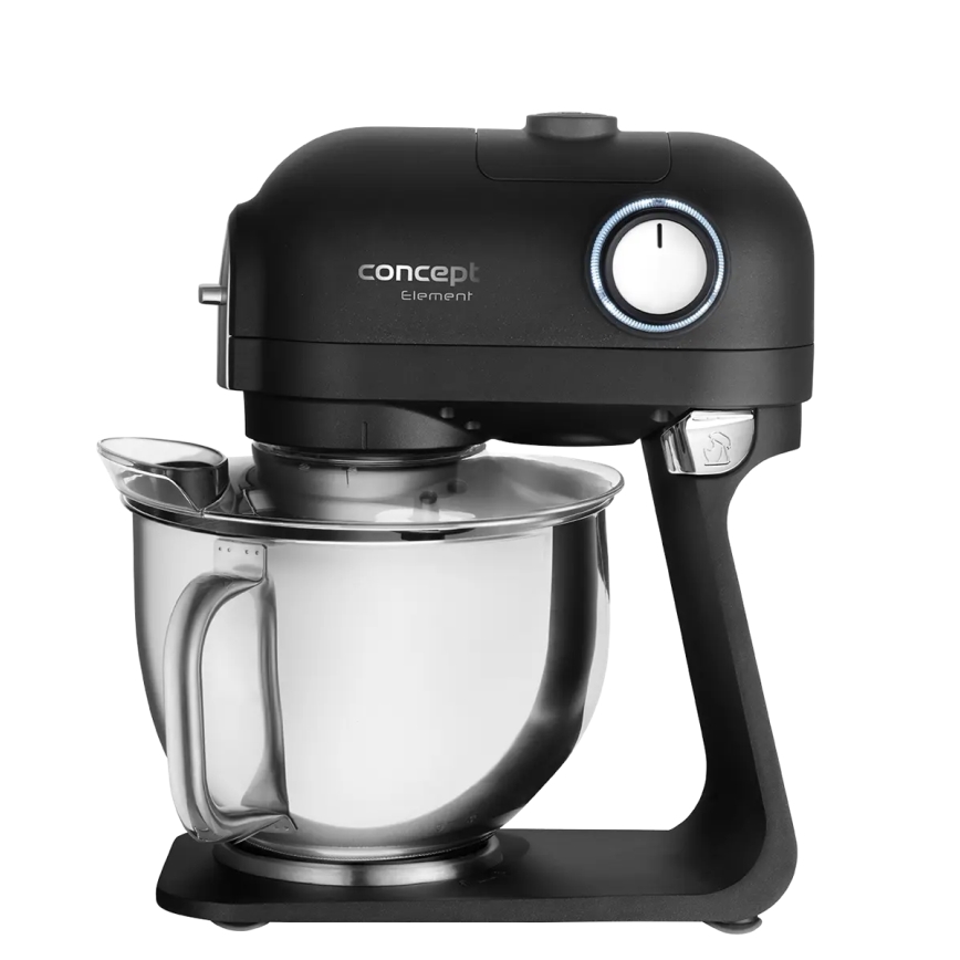 Concept RM8000 - Robot de cuisine avec bol en acier inoxydable 1200 W/230 V, noir