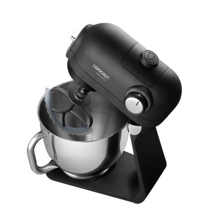 Concept RM8000 - Robot de cuisine avec bol en acier inoxydable 1200 W/230 V, noir