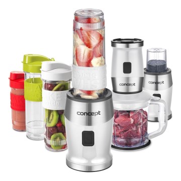 Concept SM3391 - Blender pour smoothies avec accessoires, 700 W/230 V, blanc