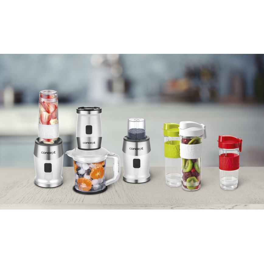 Concept SM3391 - Smoothiemixer met accessoires 700W/230V wit