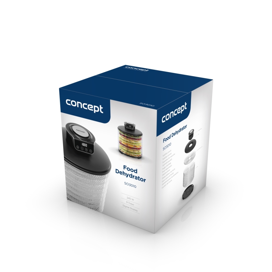 Concept SO3010 - Voedsel droger 245W/230V zwart