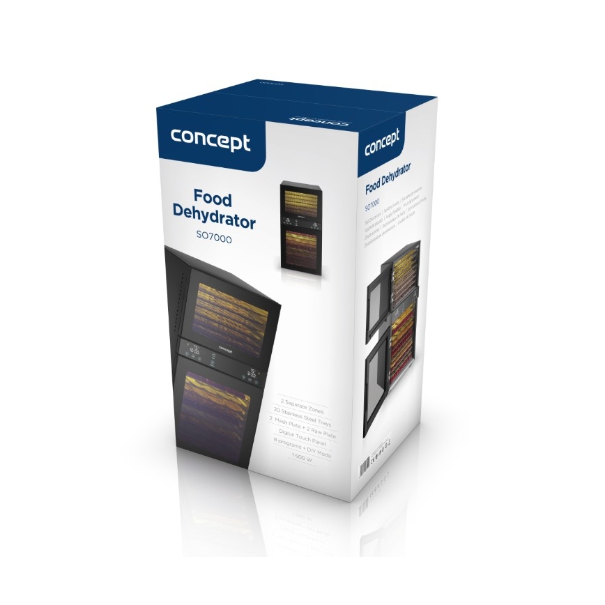 Concept SO7000 - Voedseldroger 1500W/230V zwart