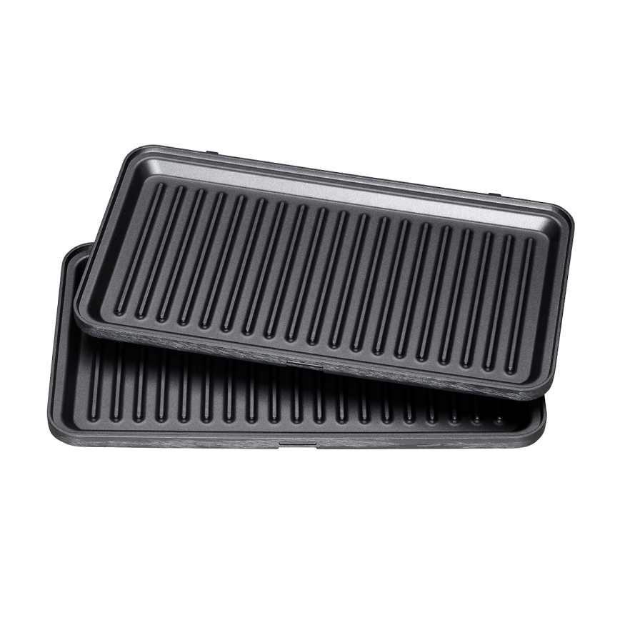 Concept SV3070 - Sandwich maker XXL 4in1 900W/230V zwart/roestvrij