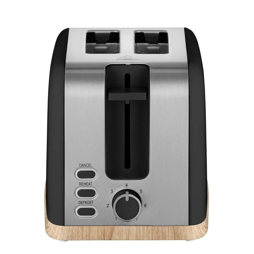 Concept TE2016 - Broodrooster met twee sleuven en opwarmrek 930W/230V zwart