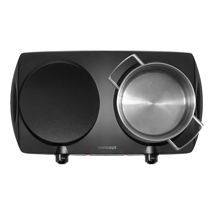 Concept VE3060 - Réchaud à deux plaques 2500W/230V noir