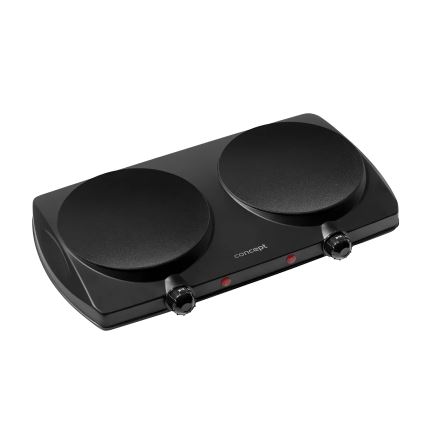 Concept VE3060 - Tweepits kookplaat 2500W/230V zwart