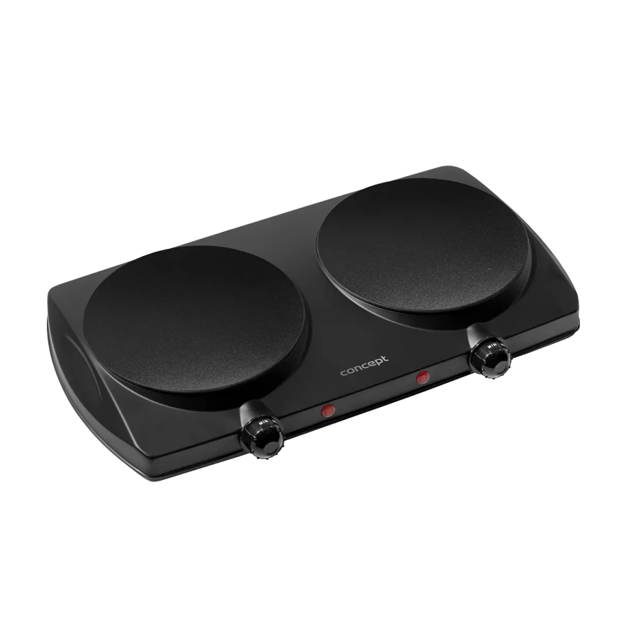 Concept VE3060 - Tweepits kookplaat 2500W/230V zwart