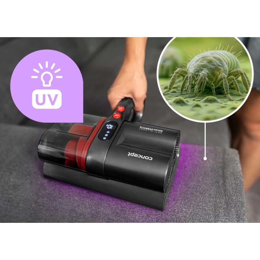 Concept VP2000 - Handstofzuiger met antibacteriële UV-C-lamp LUMISTAR 120W/11,1V