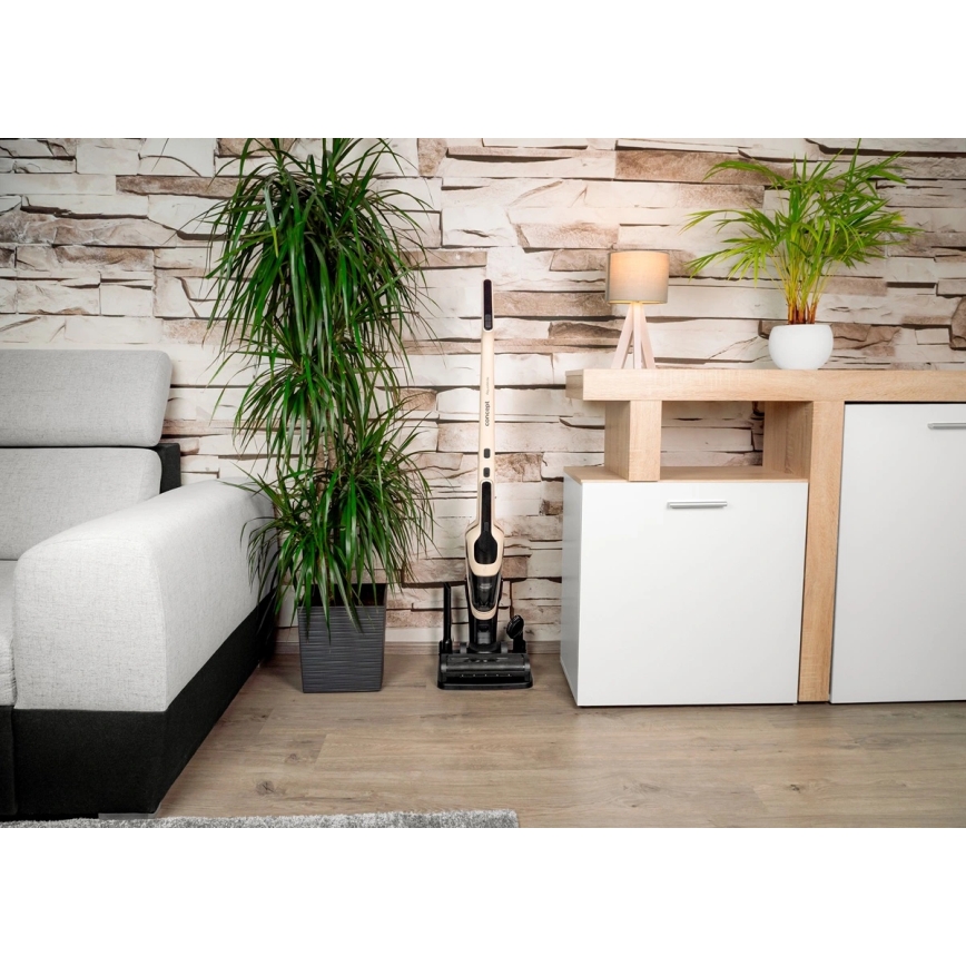 Concept VP4220 - Aspirateur balai sans fil 3 en 1 AQUAGLIDE 160 W / 28,8 V 2200 mAh beige