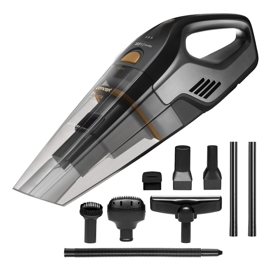 Concept VP4353-Aspirateur de poche WET & DRY RISER EXTENSION 110W/18,5V 2200 mAh noir