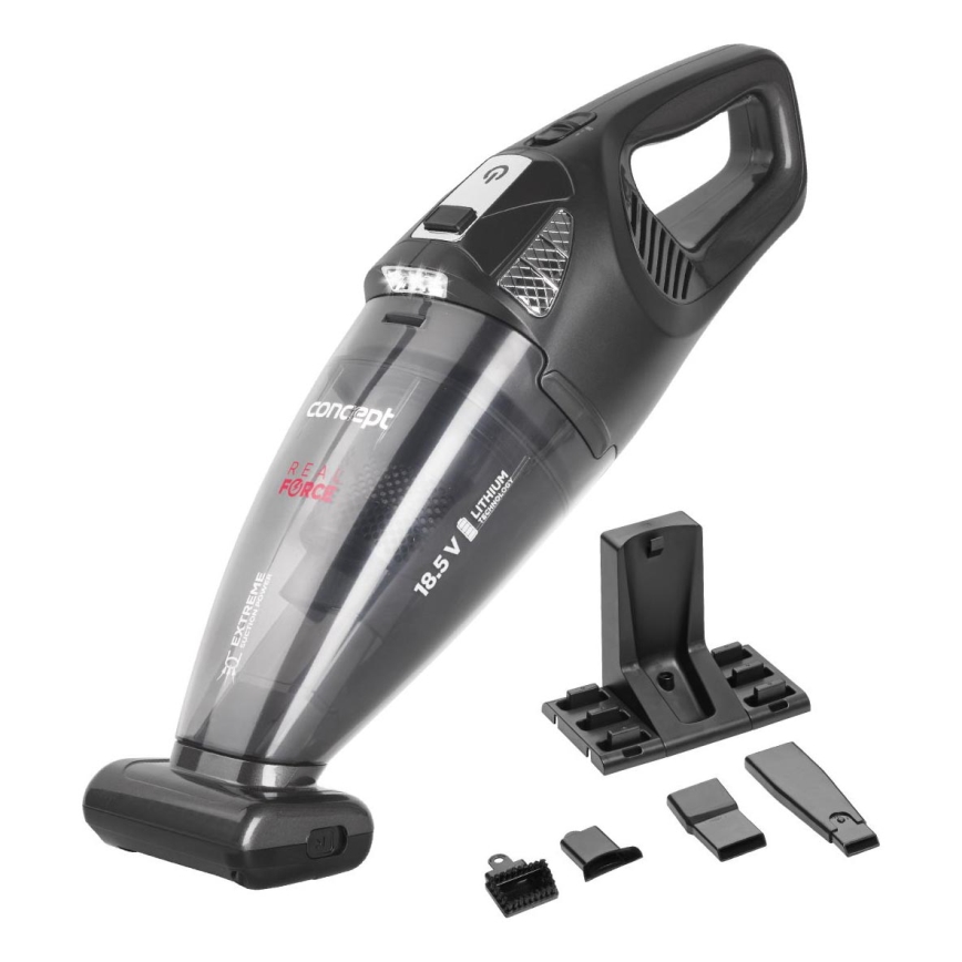 Concept VP4380 - Aspirateur de poche REAL FORCE 110W/18,5V 2200 mAh noir