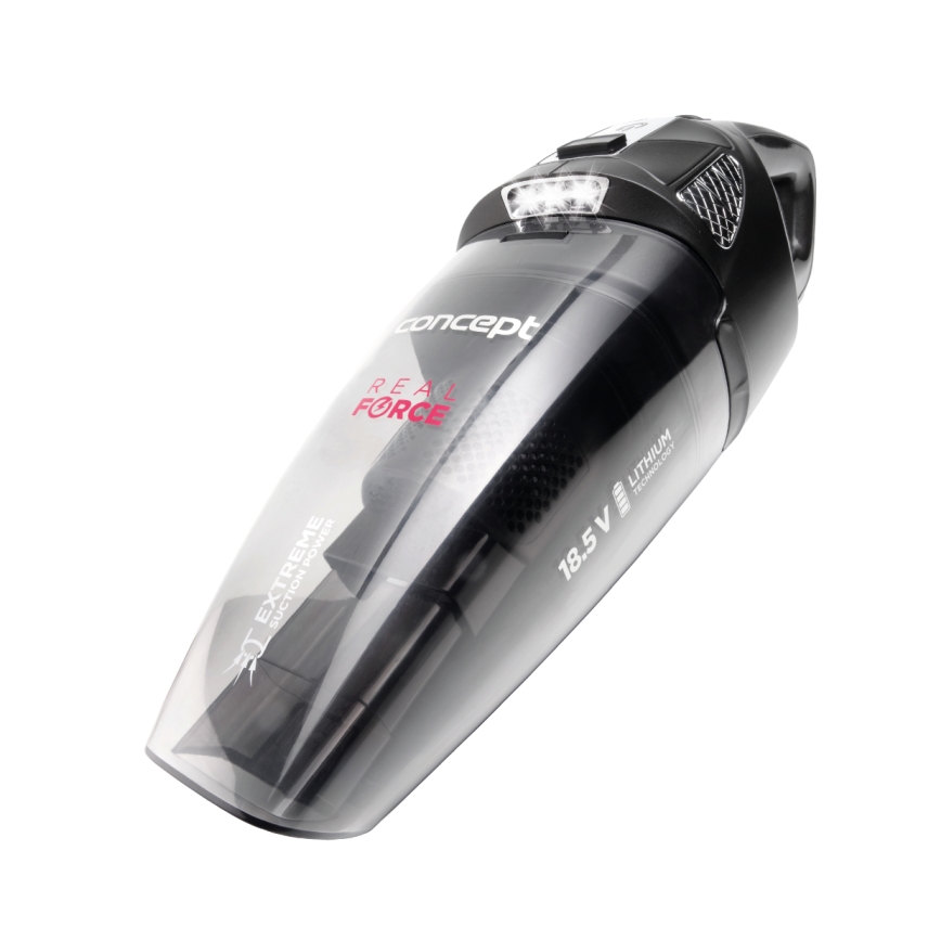 Concept VP4380 - Aspirateur de poche REAL FORCE 110W/18,5V 2200 mAh noir