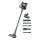 Concept VP6045 - 2-in-1 steel- en handstofzuiger ICONIC SUCTION PRO 450W/29,6V 2500 mAh blauw