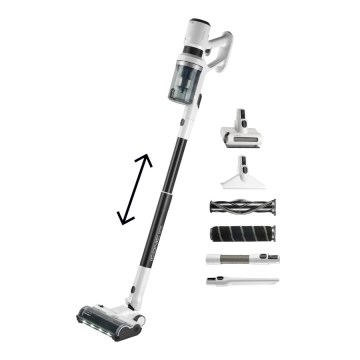 Concept VP6125 - 2-in-1 steel- en handstofzuiger ICONIC Comfort Telescope 400W/29,6V 2000 mAh wit