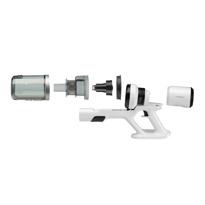 Concept VP6125 - Aspirateur balai 2 en 1 ICONIC Comfort Telescope 400 W / 29,6 V, 2000 mAh, blanc