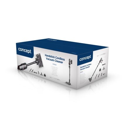 Concept VP6150 - Aspirateur balai 3 en 1 ULTIMATE UV POWER 500W/29,6V 2200 mAh noir