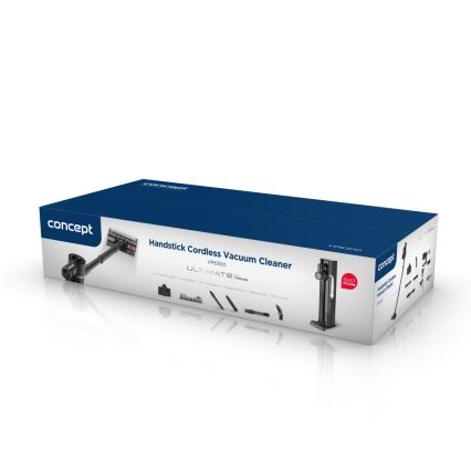 Concept VP6300 - Aspirateur balai 5 en 1 ULTIMATE COMPLETE PRO 500W/25,9V 2500 mAh noir