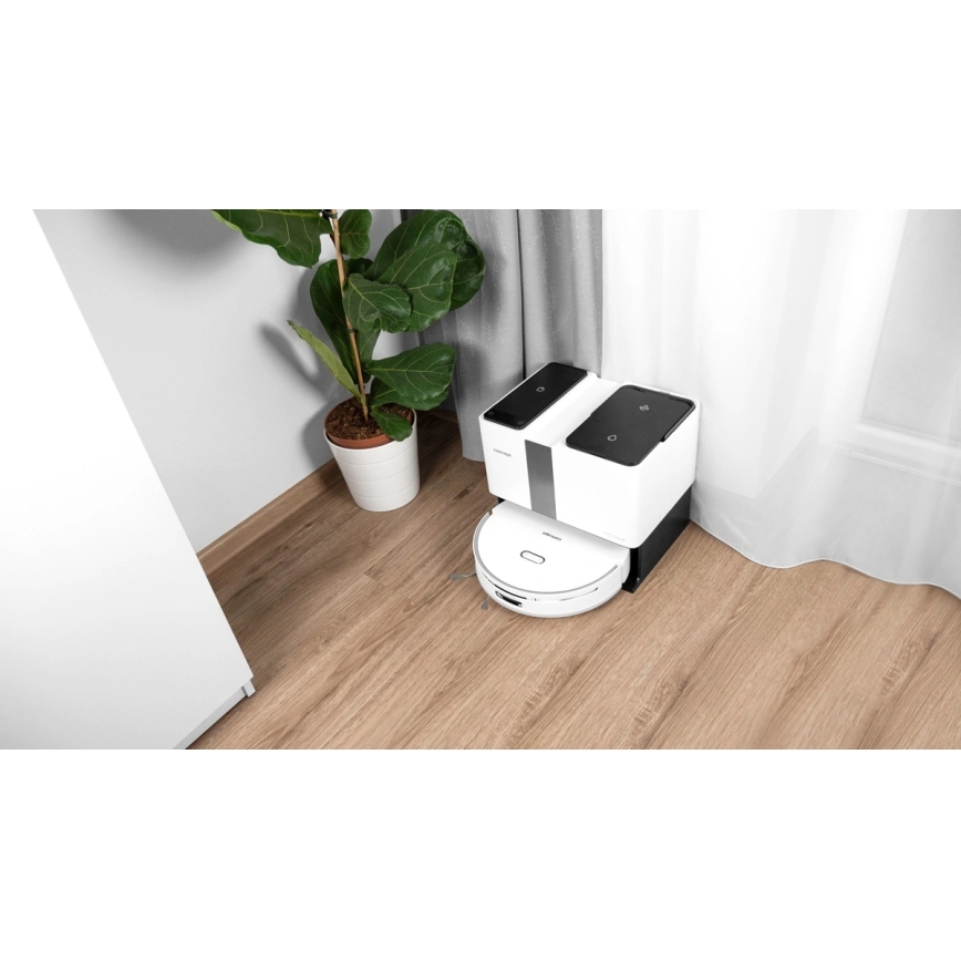 Concept VR4050 - Aspirateur robot intelligent 2 en 1 avec fonction serpillière OPTIMUS AQUA PRO LASER 3D 600W/230V 5200 mAh Wi-Fi blanc