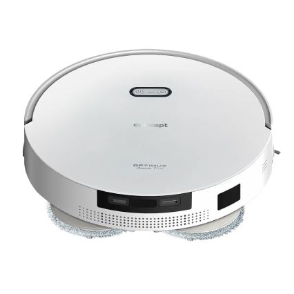Concept VR4050 - Aspirateur robot intelligent 2 en 1 avec fonction serpillière OPTIMUS AQUA PRO LASER 3D 600W/230V 5200 mAh Wi-Fi blanc