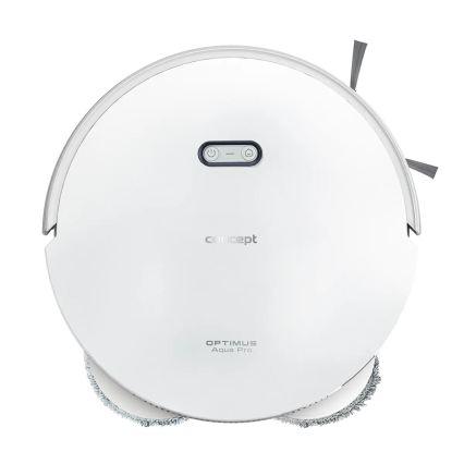 Concept VR4050 - Aspirateur robot intelligent 2 en 1 avec fonction serpillière OPTIMUS AQUA PRO LASER 3D 600W/230V 5200 mAh Wi-Fi blanc