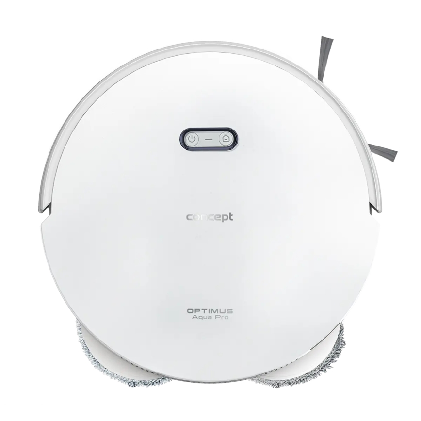Concept VR4050 - Aspirateur robot intelligent 2 en 1 avec fonction serpillière OPTIMUS AQUA PRO LASER 3D 600W/230V 5200 mAh Wi-Fi blanc