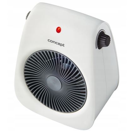 Concept vt7040 - Ventilateur avec élément chauffant 1000/2000W/230V blanc