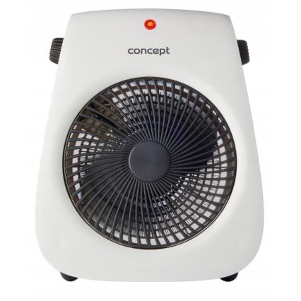 Concept vt7040 - Ventilateur avec élément chauffant 1000/2000W/230V blanc