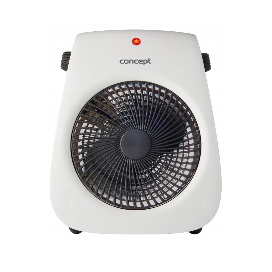 Concept vt7040 - Ventilateur avec élément chauffant 1000/2000W/230V blanc