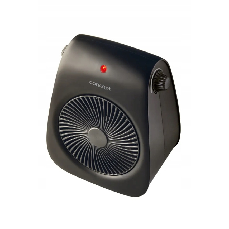 Concept vt7041 - Ventilator met verwarmingselement 1000/2000W/230V zwart